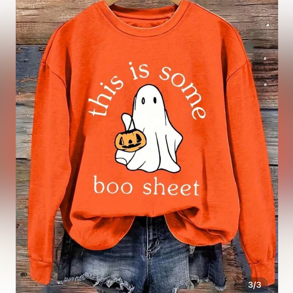 Women’s Halloween ghost sweatshirt
